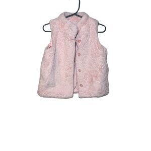 Epic Threads Girls Faux Fur Vest in Pink Size 2T